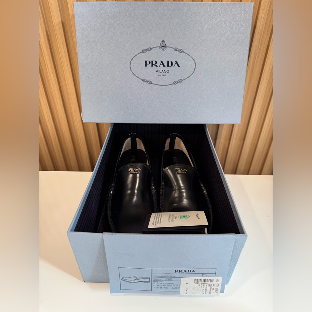 PRADA Brushed leather loafers - Picture 2 of 16